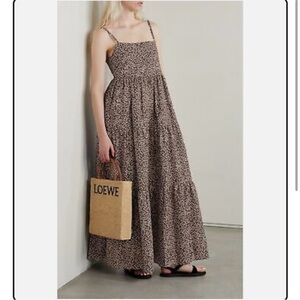 Matteau Floral Patterned Tiered Empire Maxi Dress NEW UNUSED